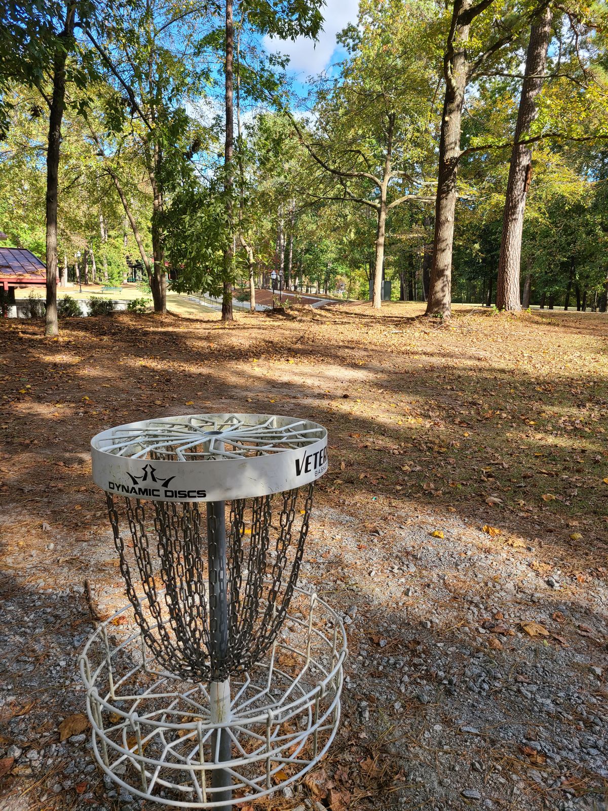 The view back towards the tee for hole 2