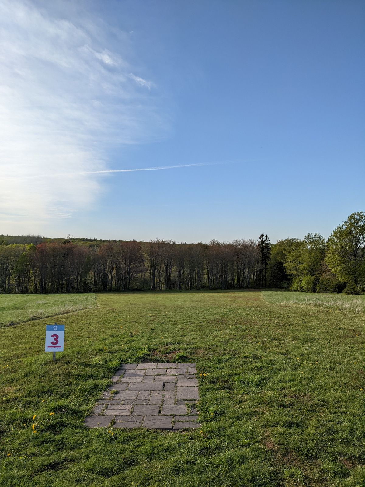 Hole 3, 375ft downhill