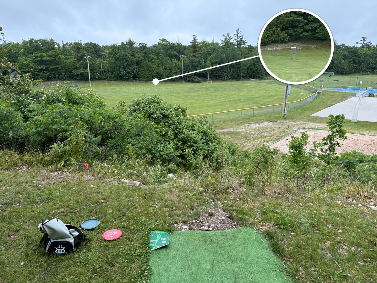 Hole 2 - soft par 4 (except when it's a 25 mph headwind...)