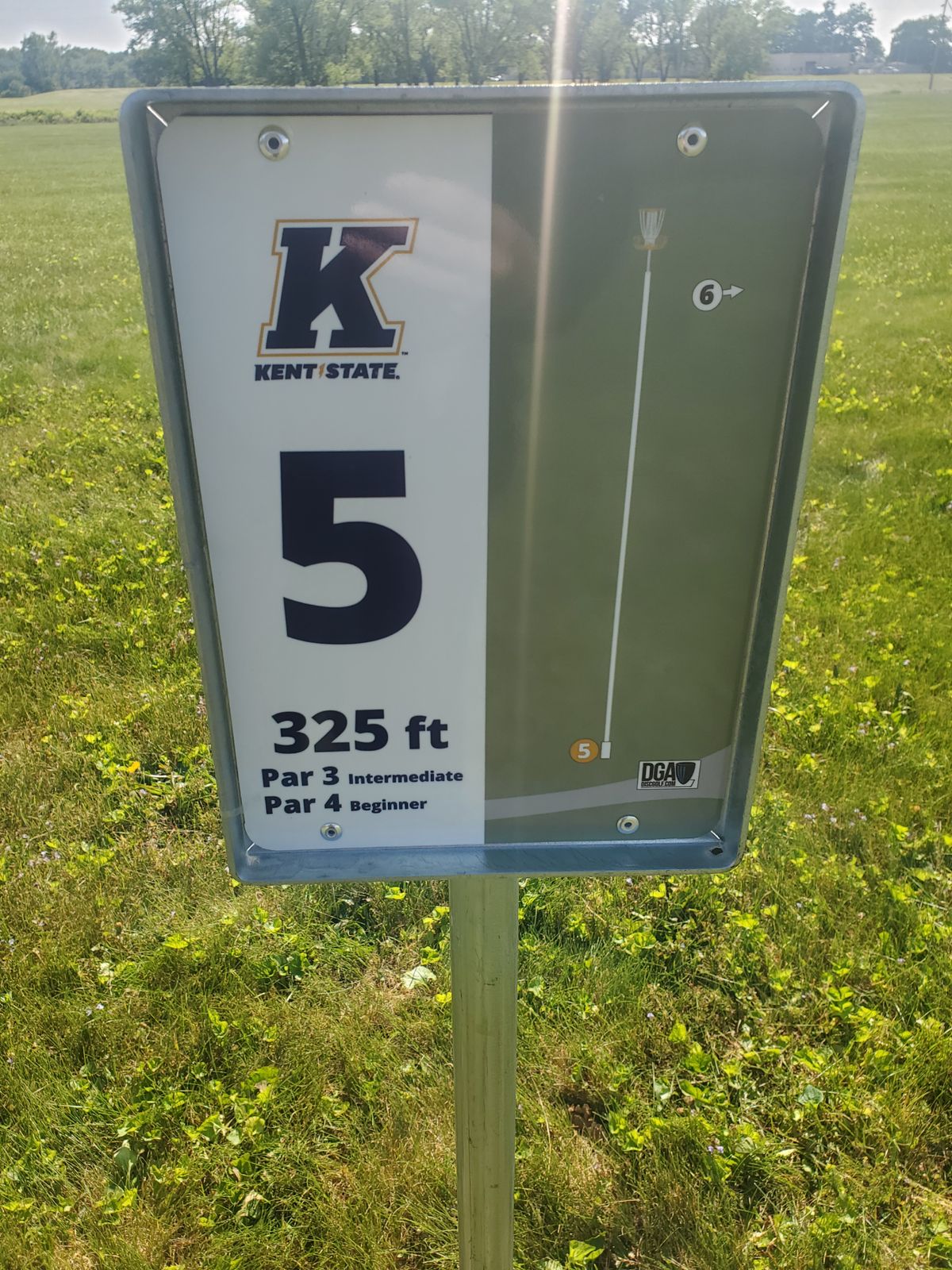 Hole 5 sign