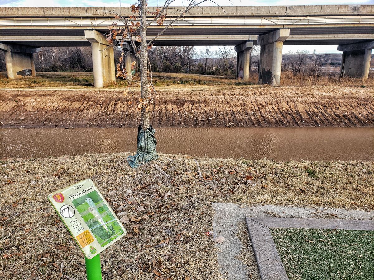 Hole 7 under/past last hwy bridge.