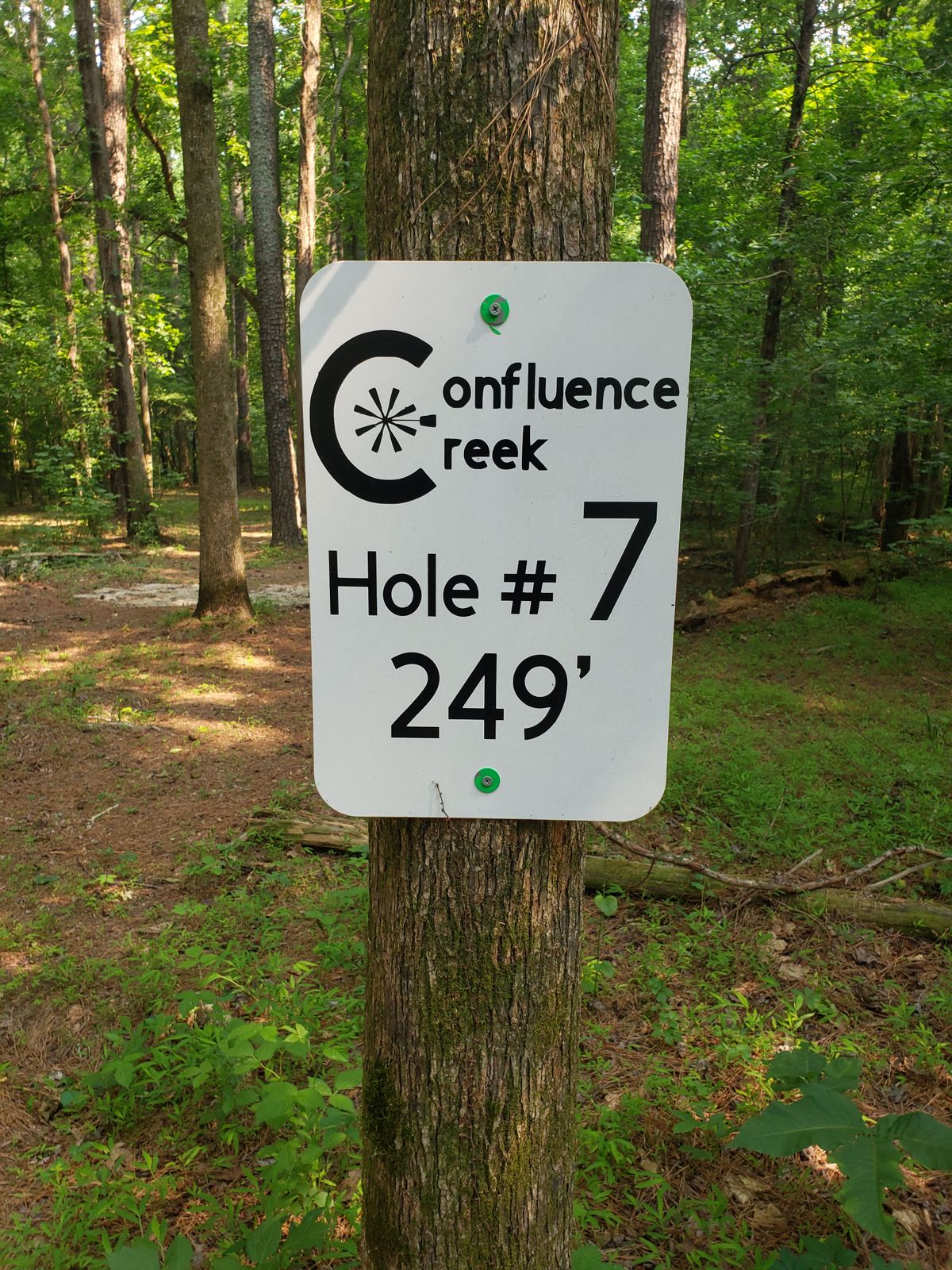 Hole 7 tee sign