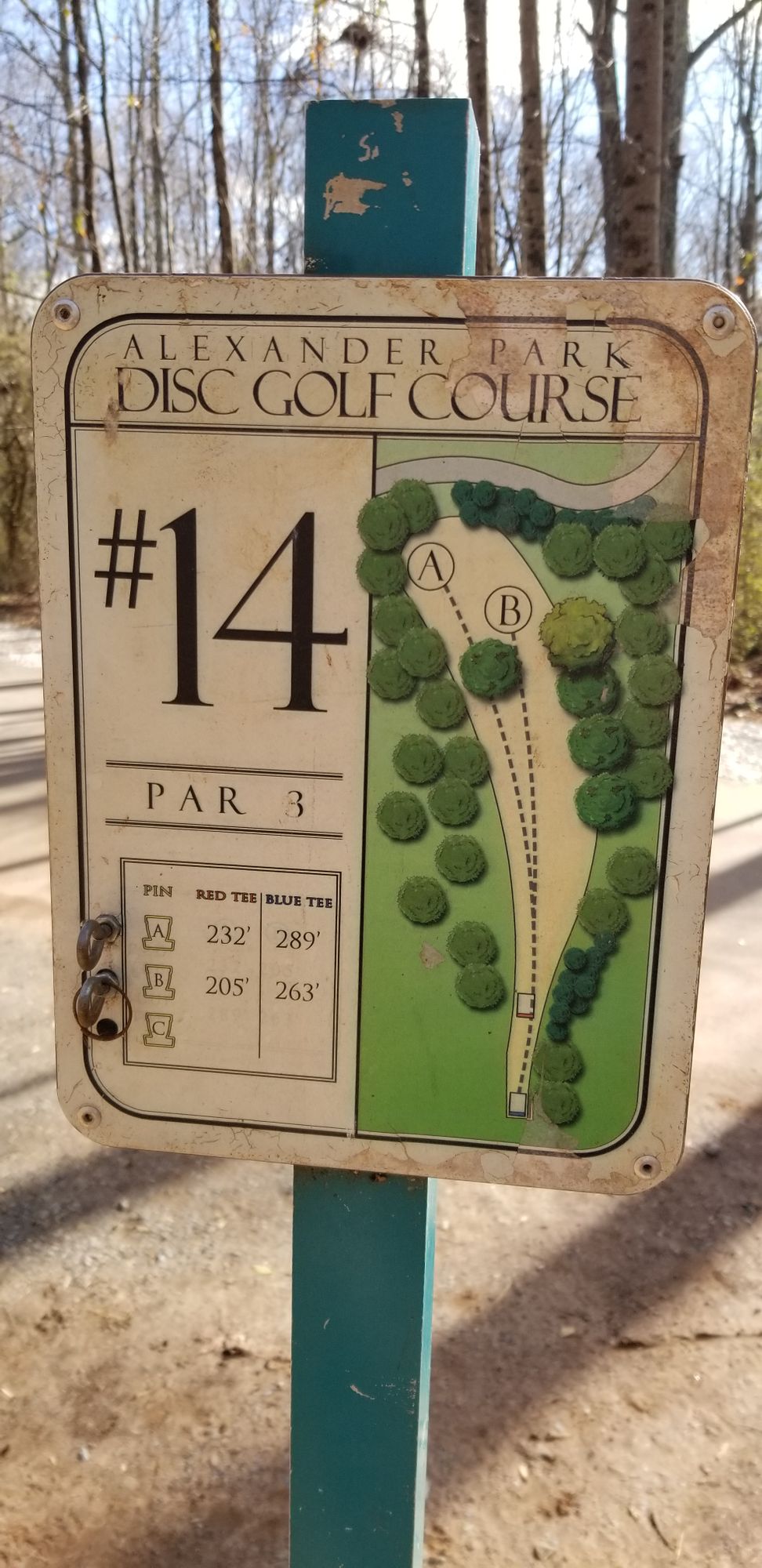 Hole 14 Sign