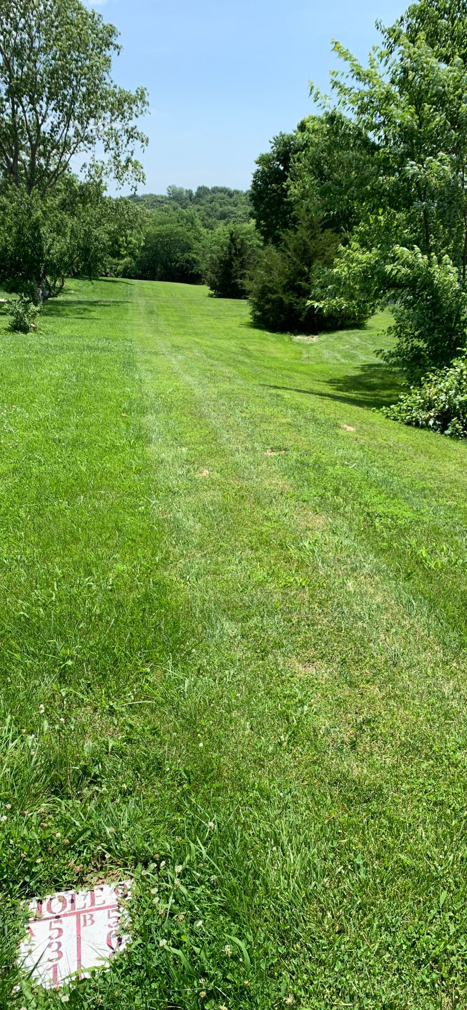 Hole 9 from tee