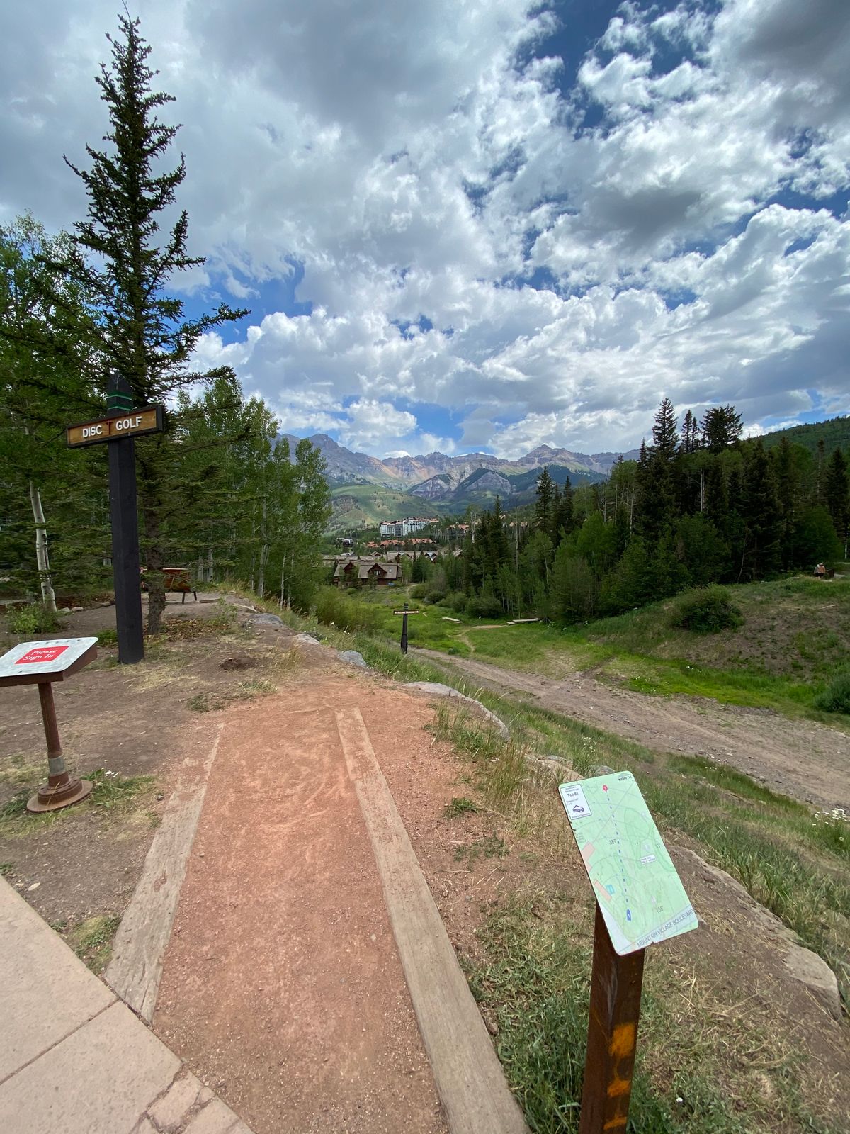 Hole 1! Not a bad view