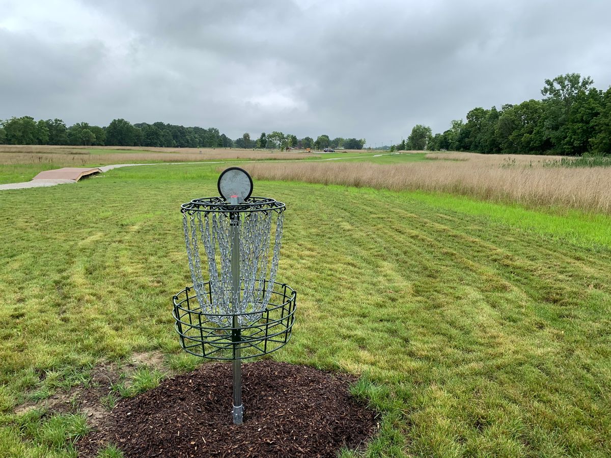Hole 2 basket to tee