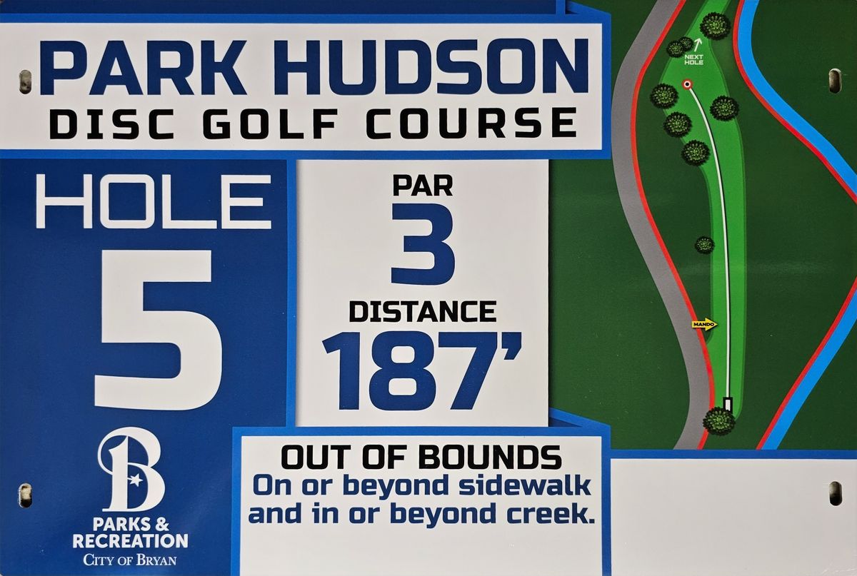 Hole 5 Sign
