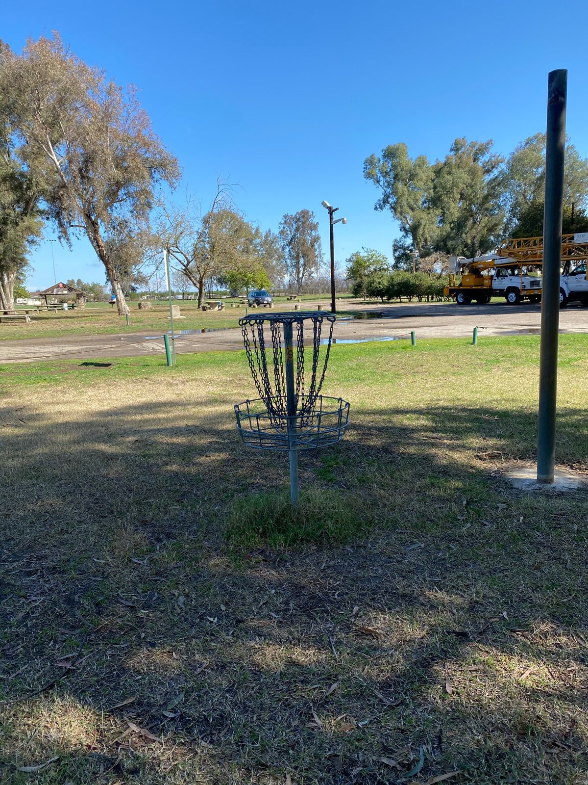 Hole 9 basket.