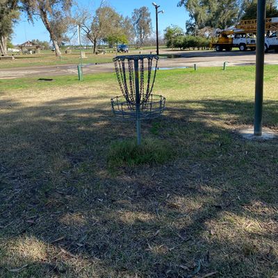 Hole 9 basket.