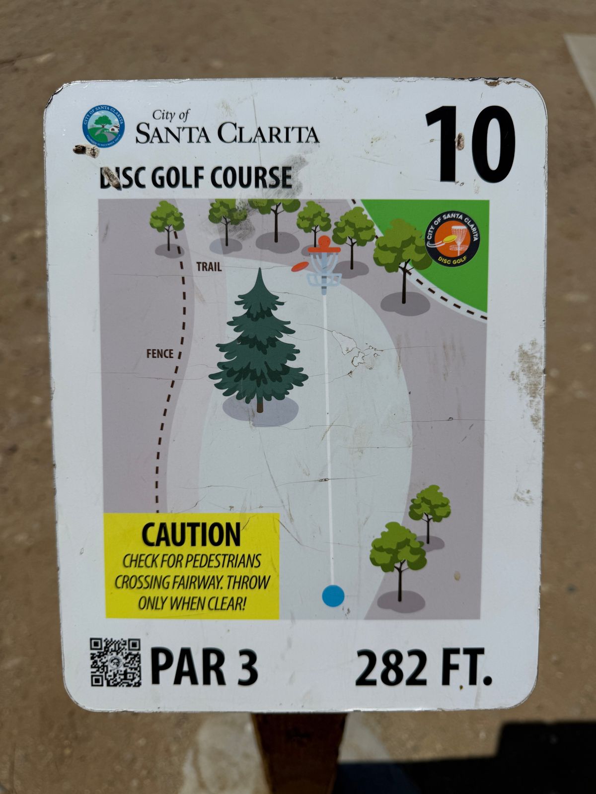 Hole 10 sign
