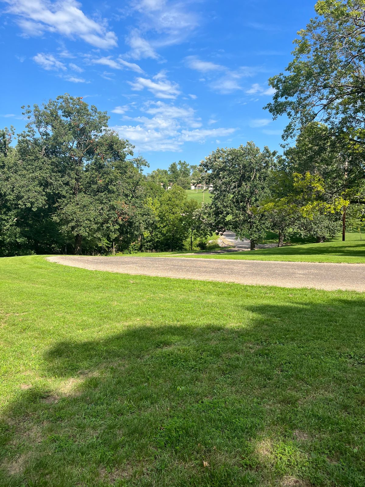 View from fairway back towards hole 18 tee.