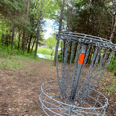 Pin at hole 9 looking back towards the teepad.