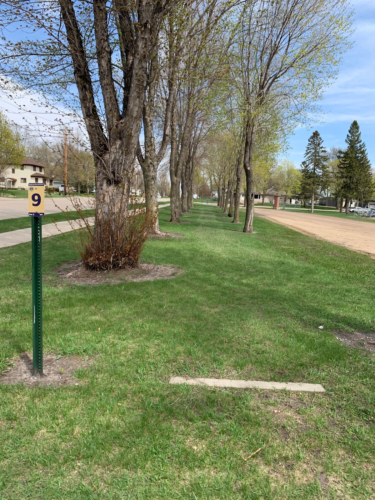 Hole 9 tee pad
