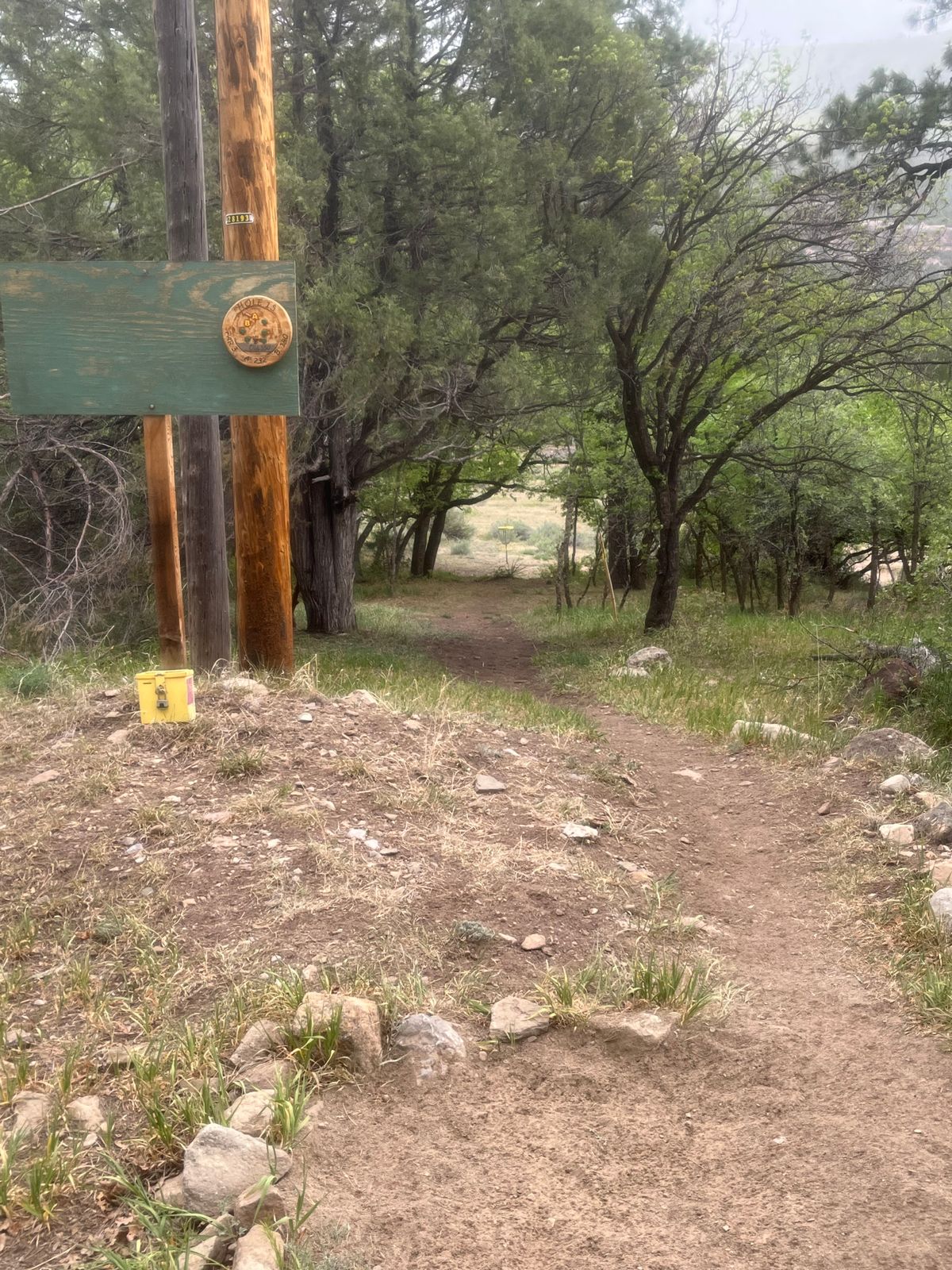 Hole #3 is a straight tunnel with a putter.