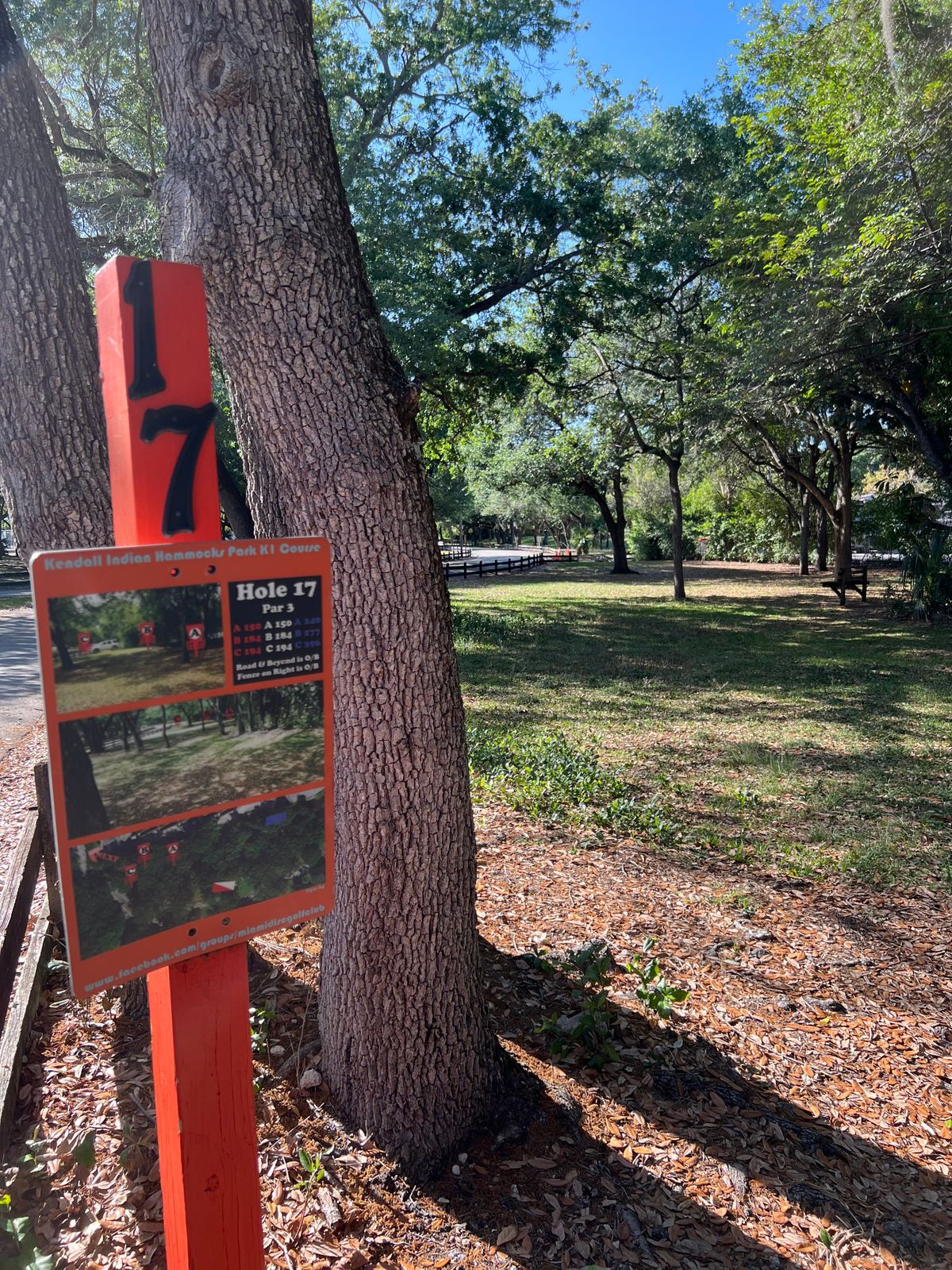 Hole 17 pretty straight shot