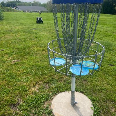 Hole 2 Basket - Looking back toward tee pad (in line with cart)