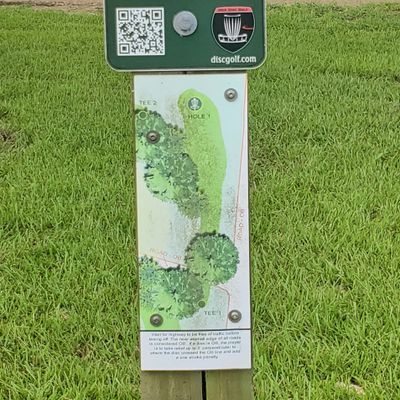 Hole 1 Tee Sign