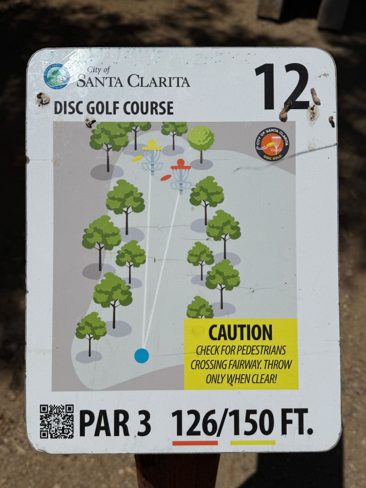 Hole 12 sign