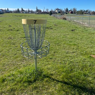 Looking back at the tee pad