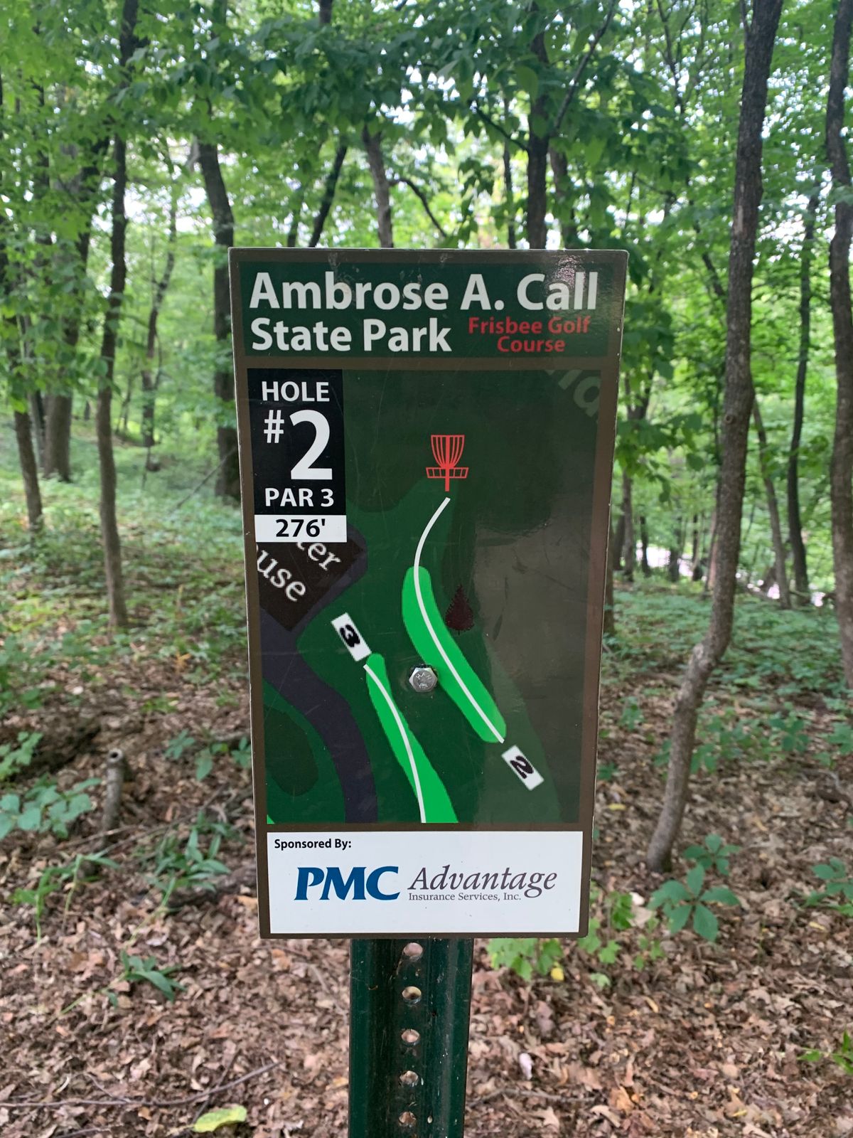 Hole 2 Tee Sign