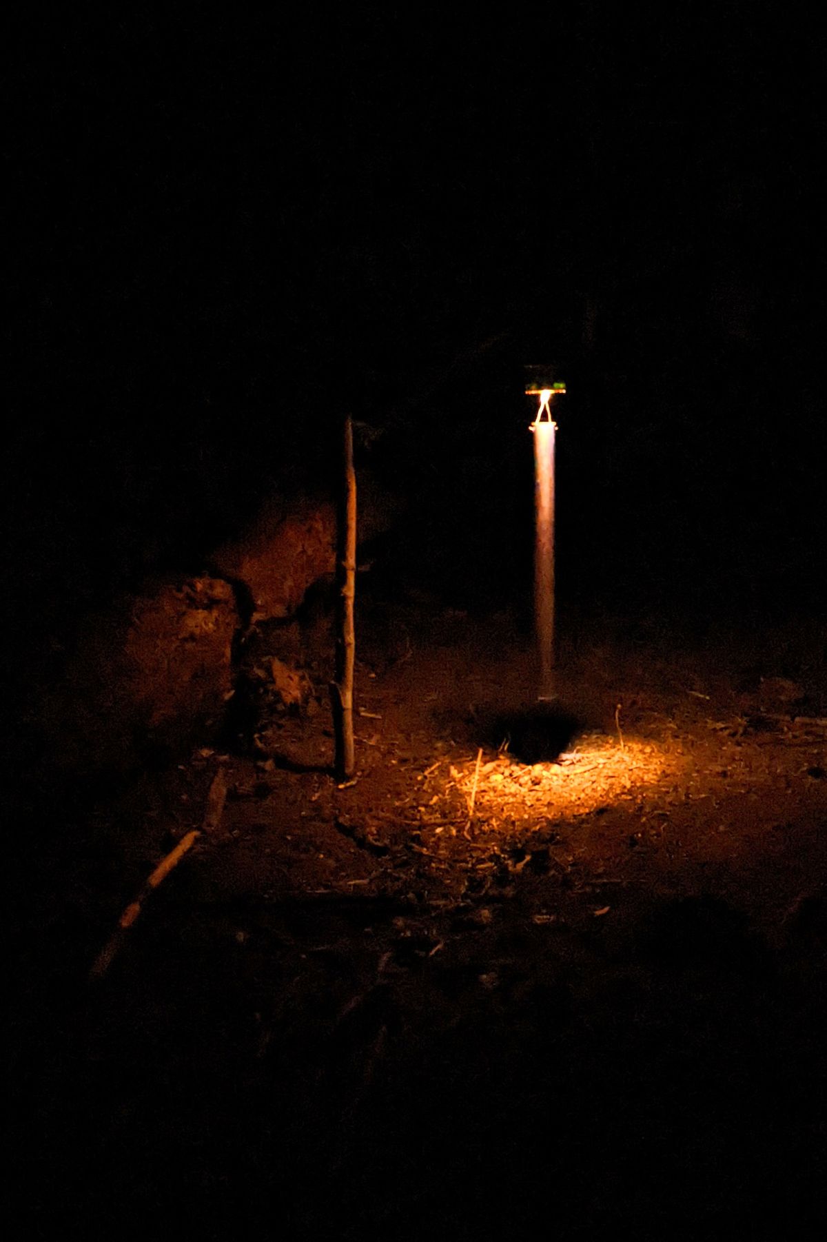 Night shot of tonal on Hole 8 of the GLOW layout.
