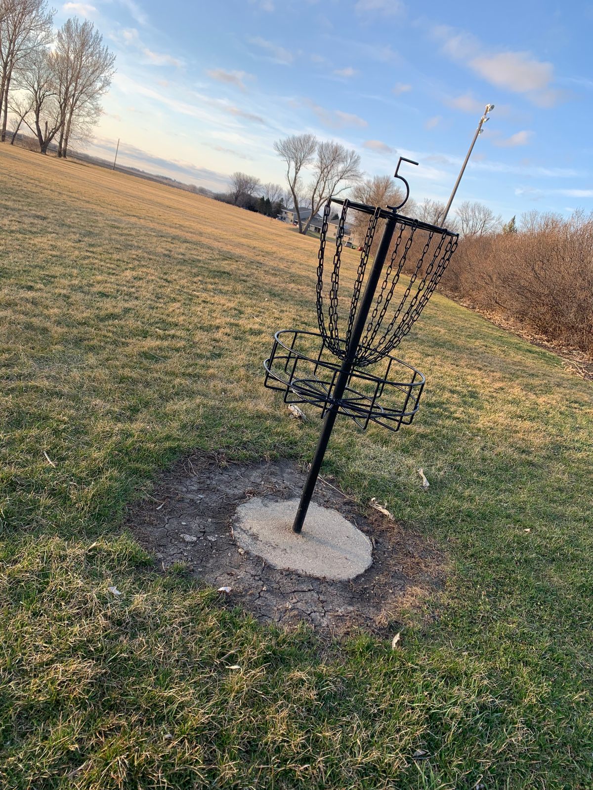View of hole #5 basket.