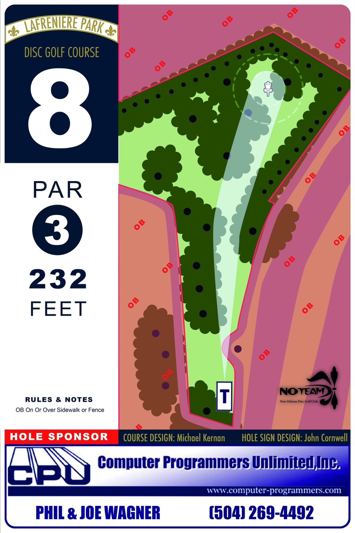Hole 8 sign