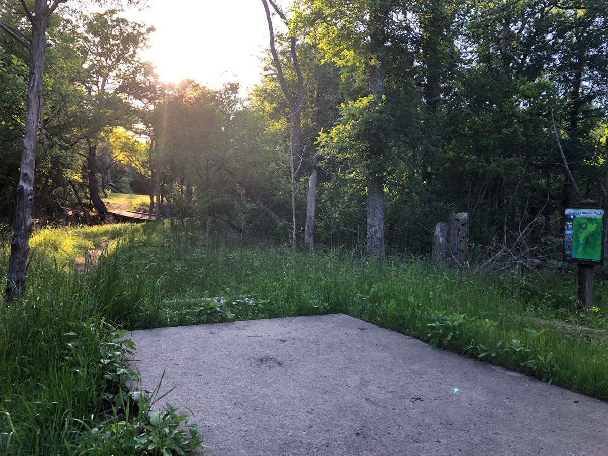 Hole 9 pro tee.