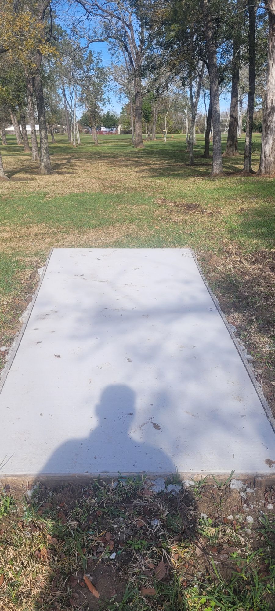 Hole 9's tee pad