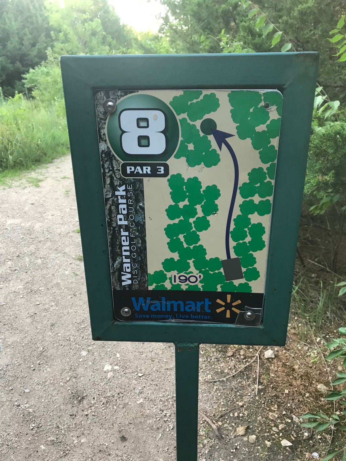 Hole 8 Tee Sign