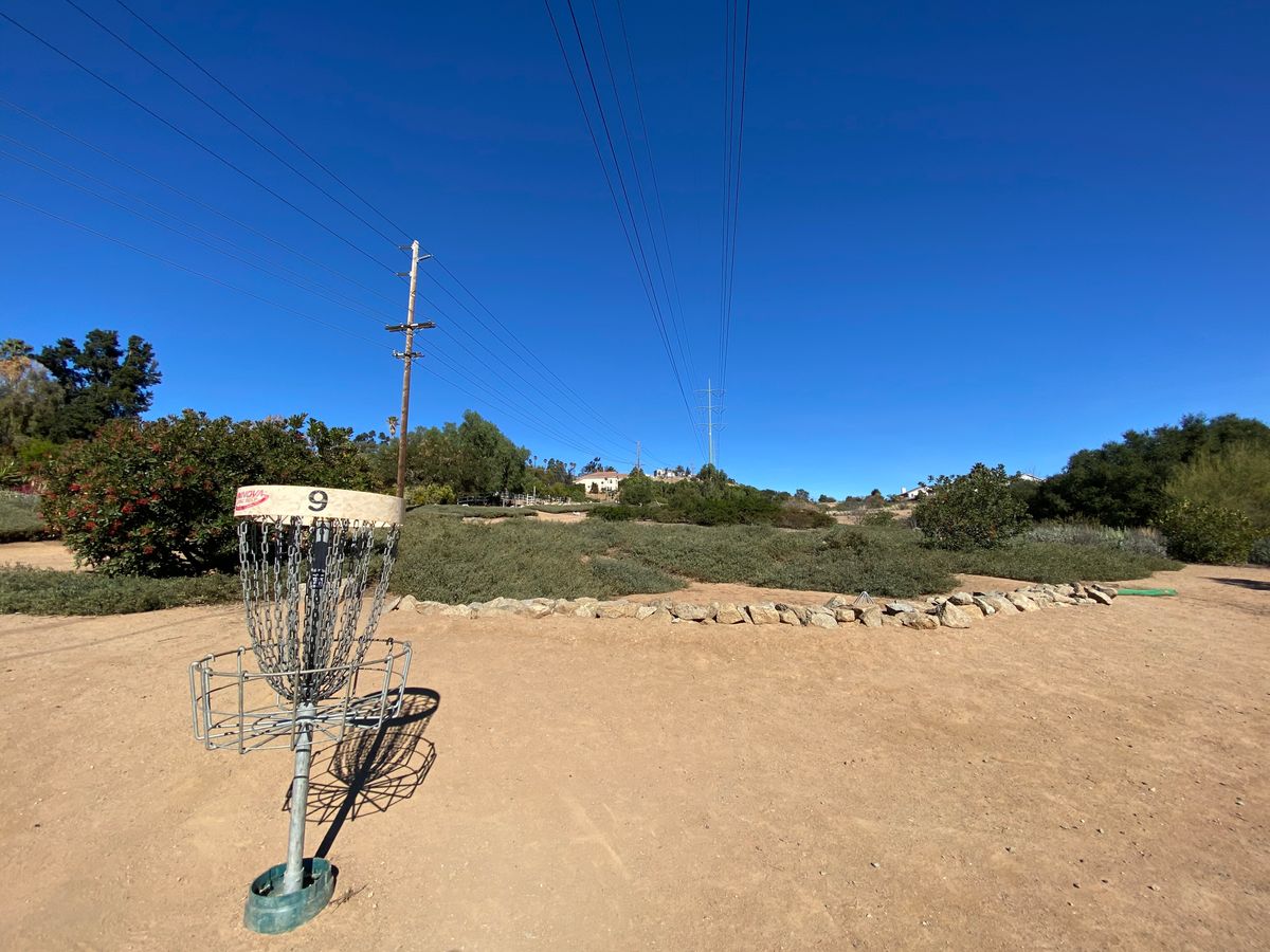9 basket looking towards teepad.