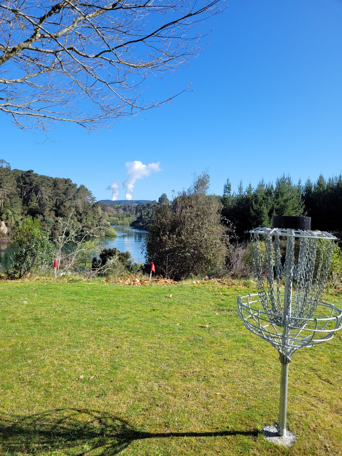 Hole 9 Spa Park at the 2022 Taupō Thermal Throwdown.