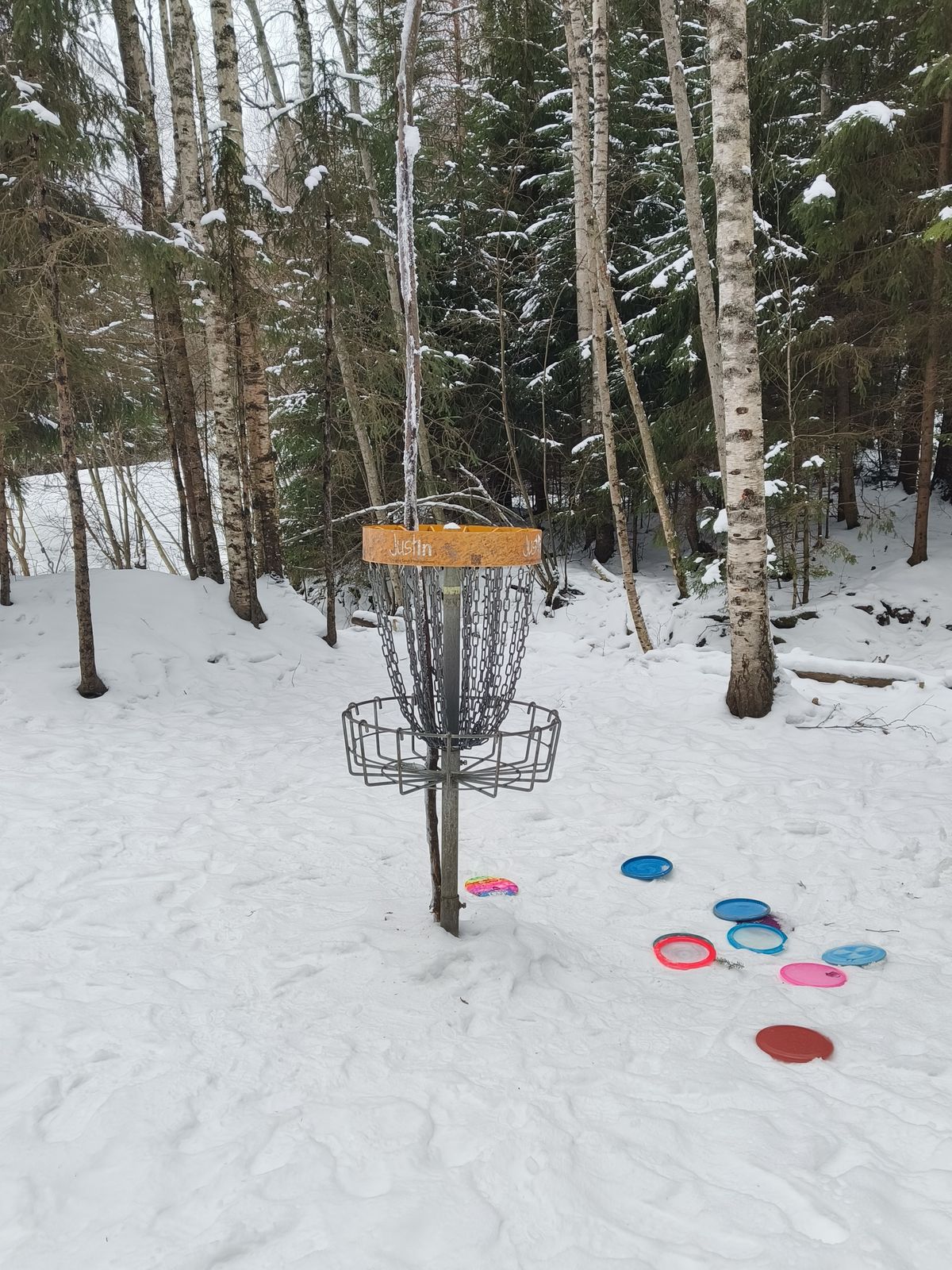 18 hole has some art put on it...