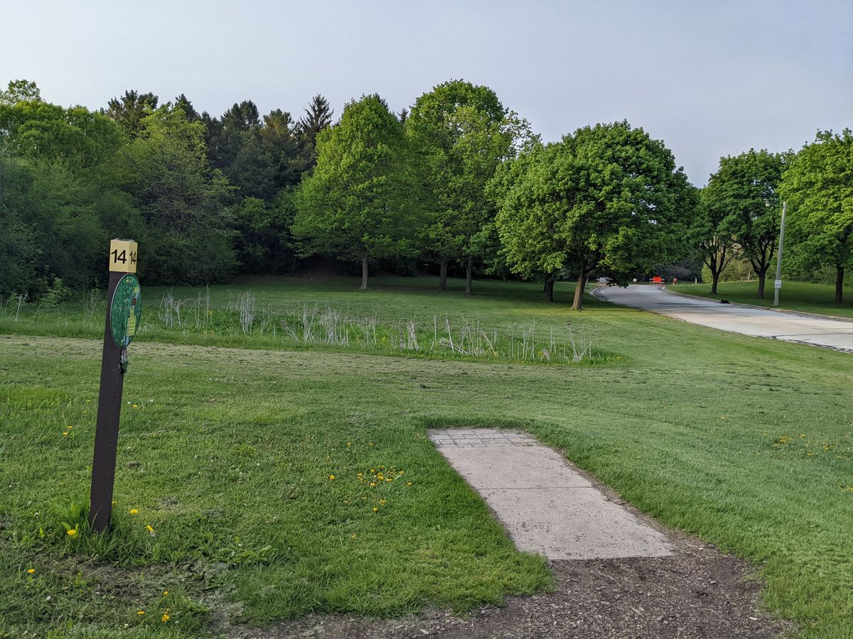 Hole 14 tee pad