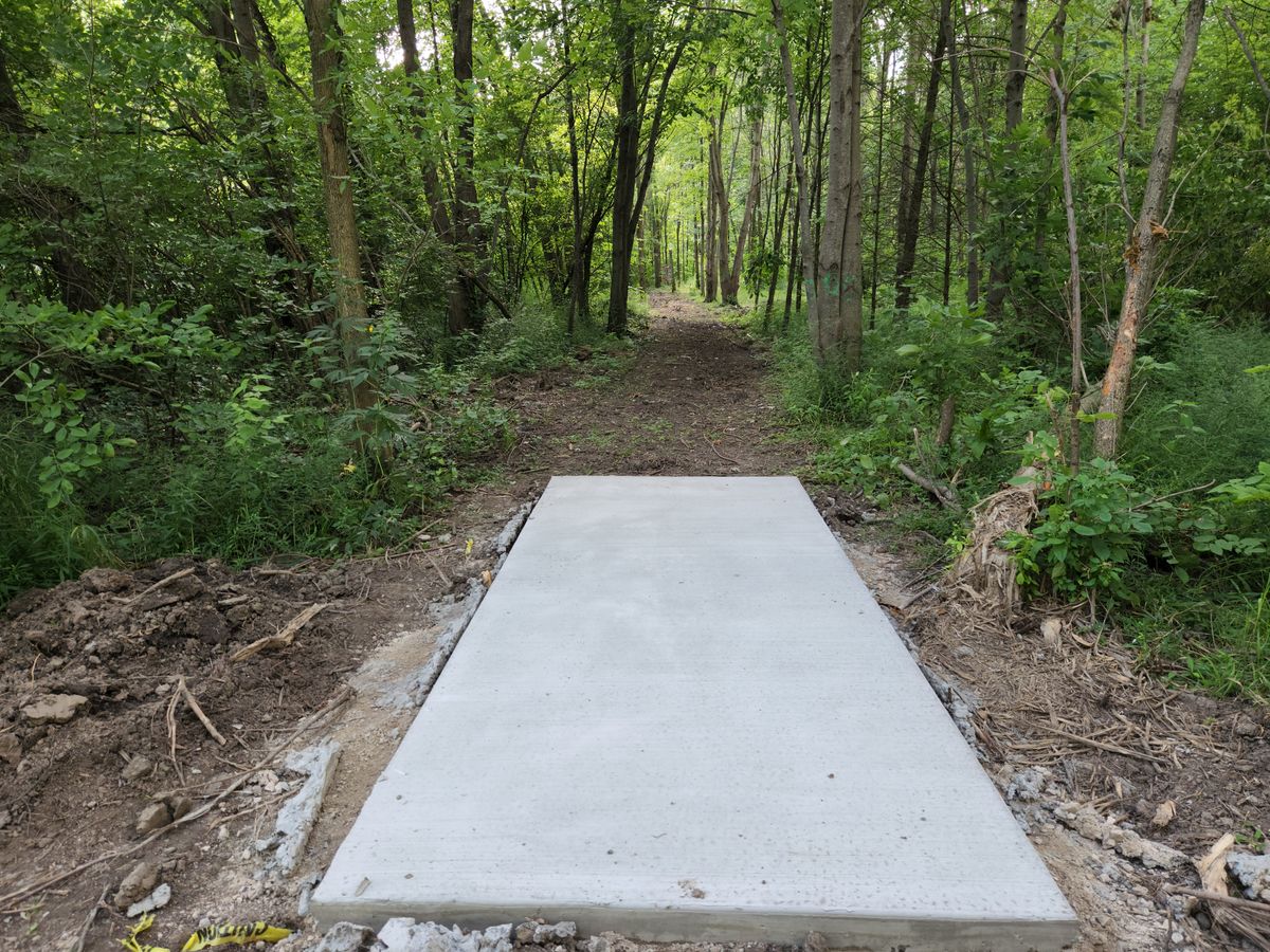 Hole 10's teepad (12'×6' for all 18 holes)