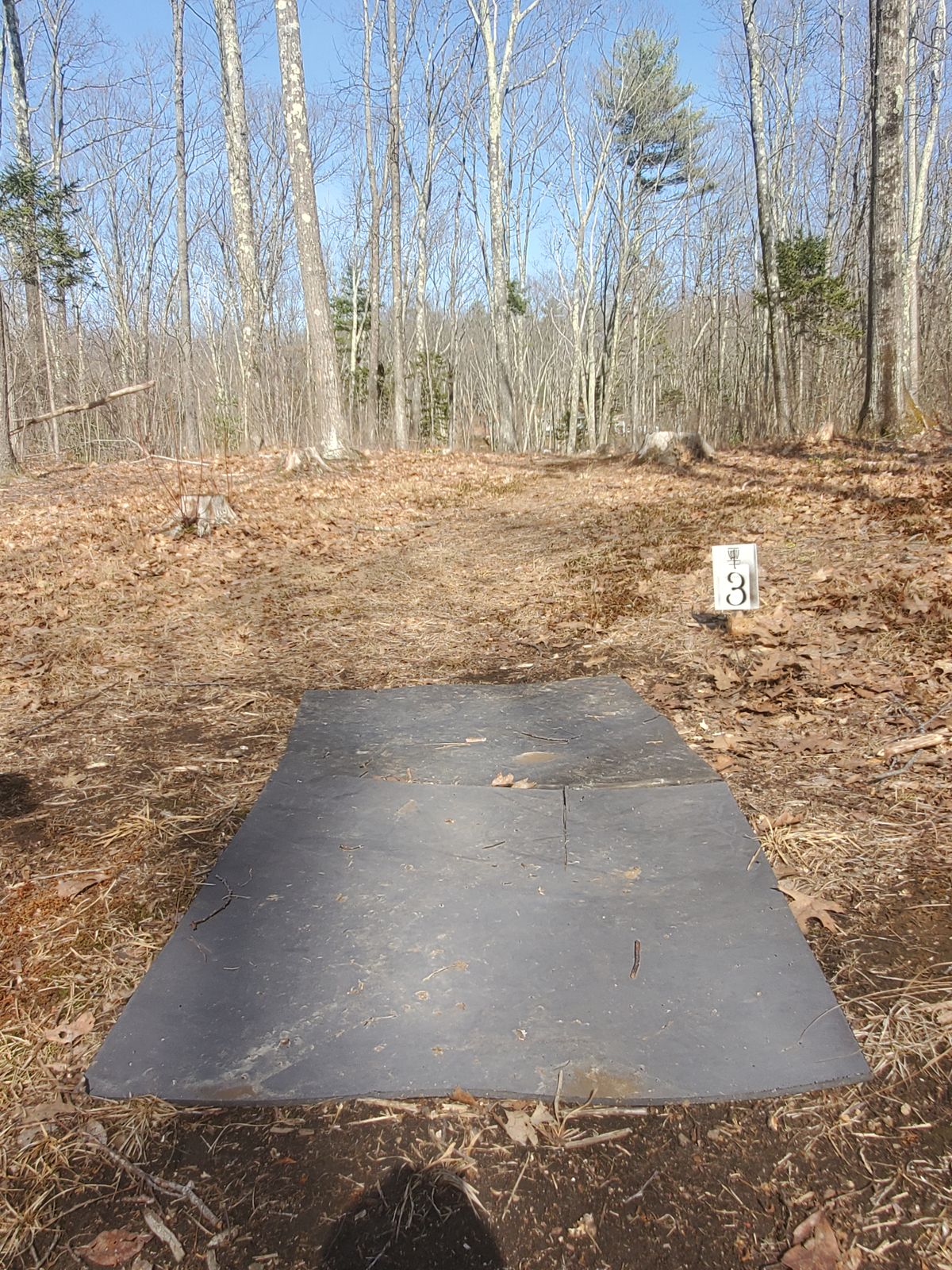 Hole 3 tee pad.