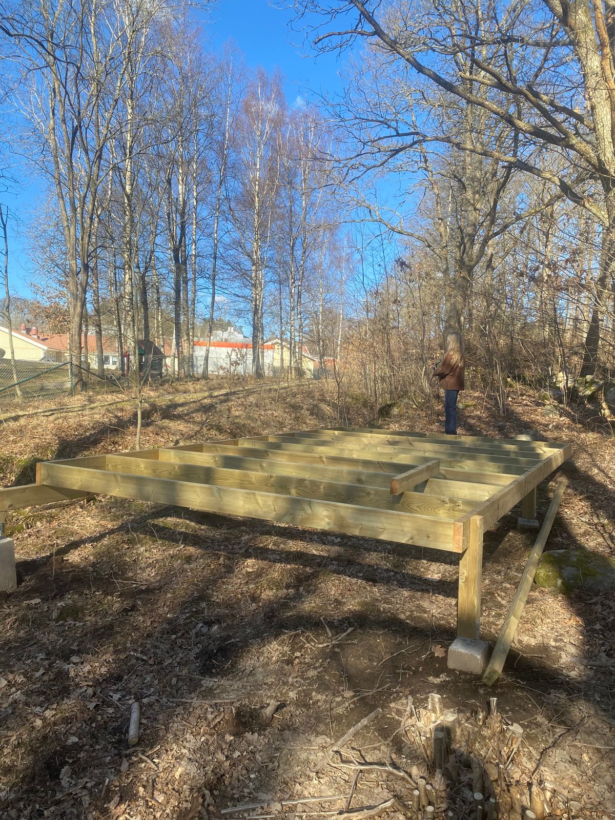 Tee hål 2 under uppbyggnad