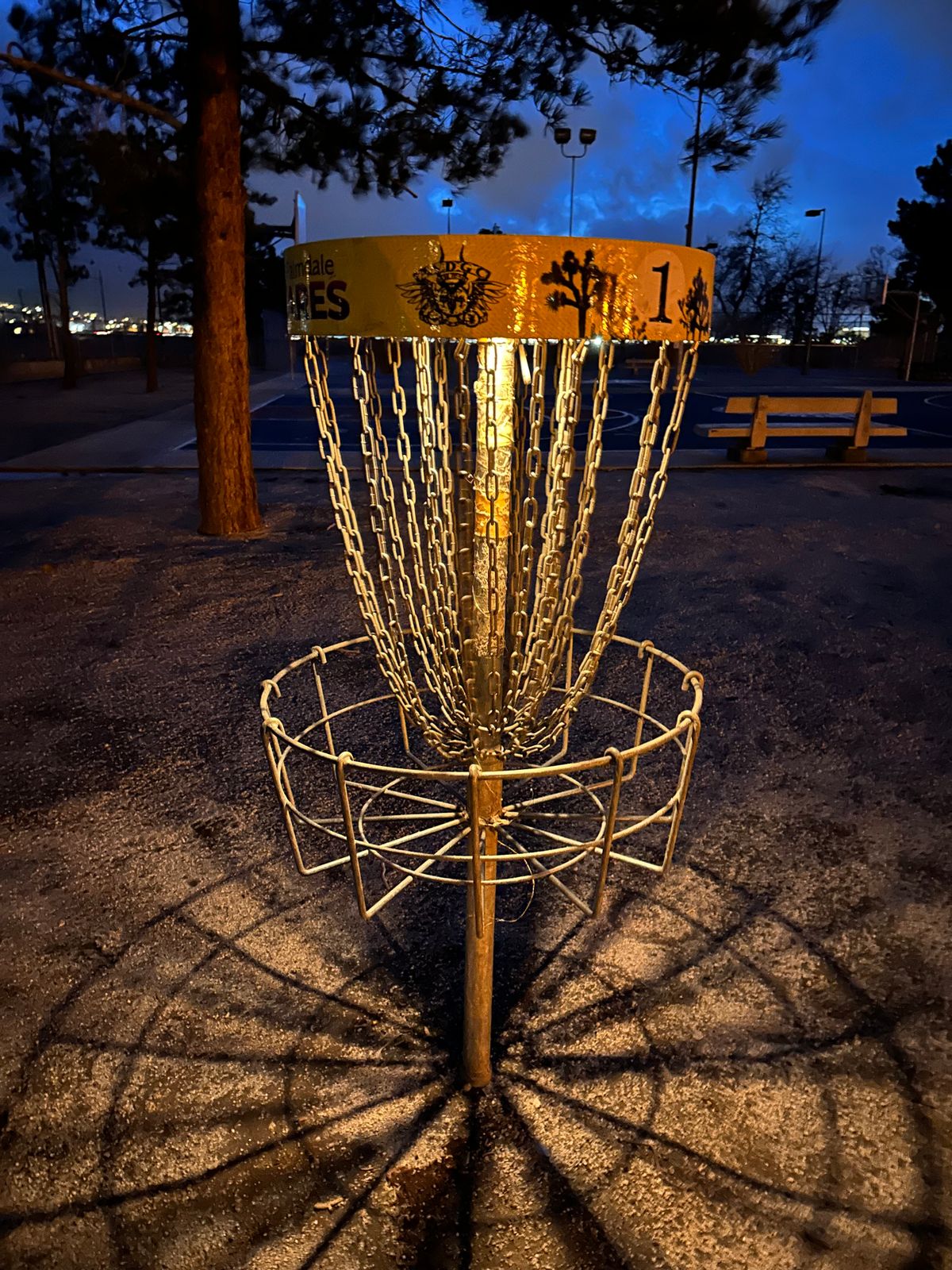 Basket 1 lit up for glow dubs.