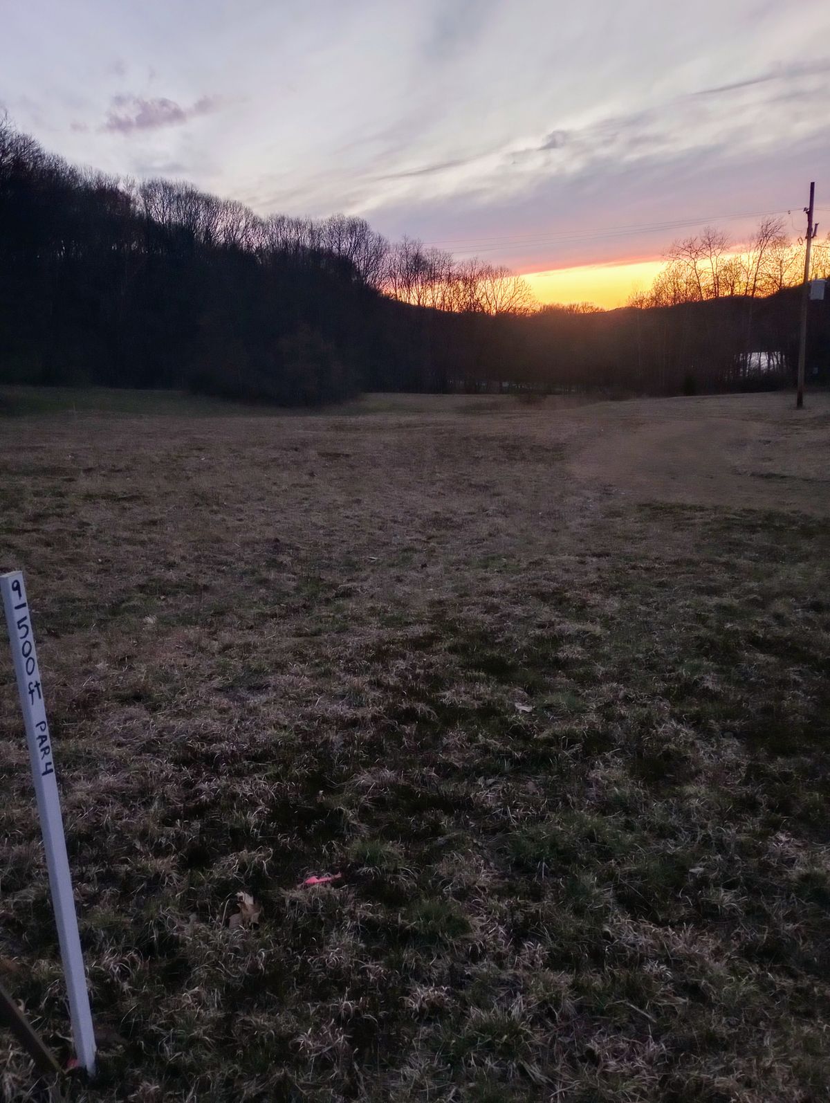 Sunset on hole 9