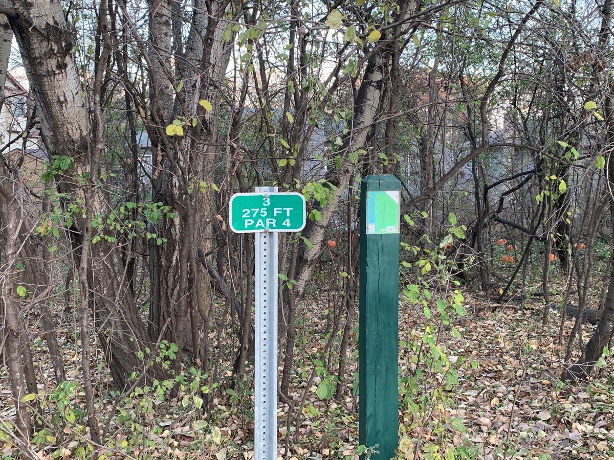 Hole 3 map/signage.