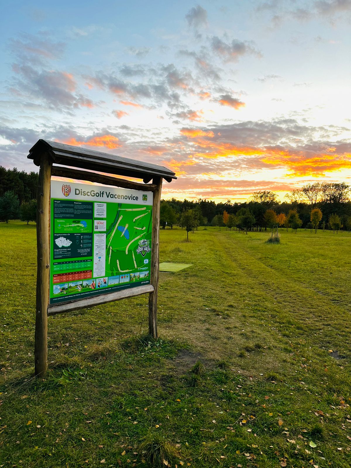 Podzim na DiscGolf Vacenovice