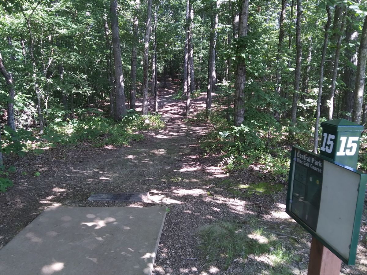 #15, red target straight ahead & yellow bends to the right.