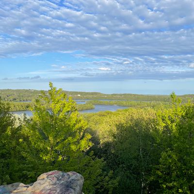View from peak at Mt Simon Disc Course