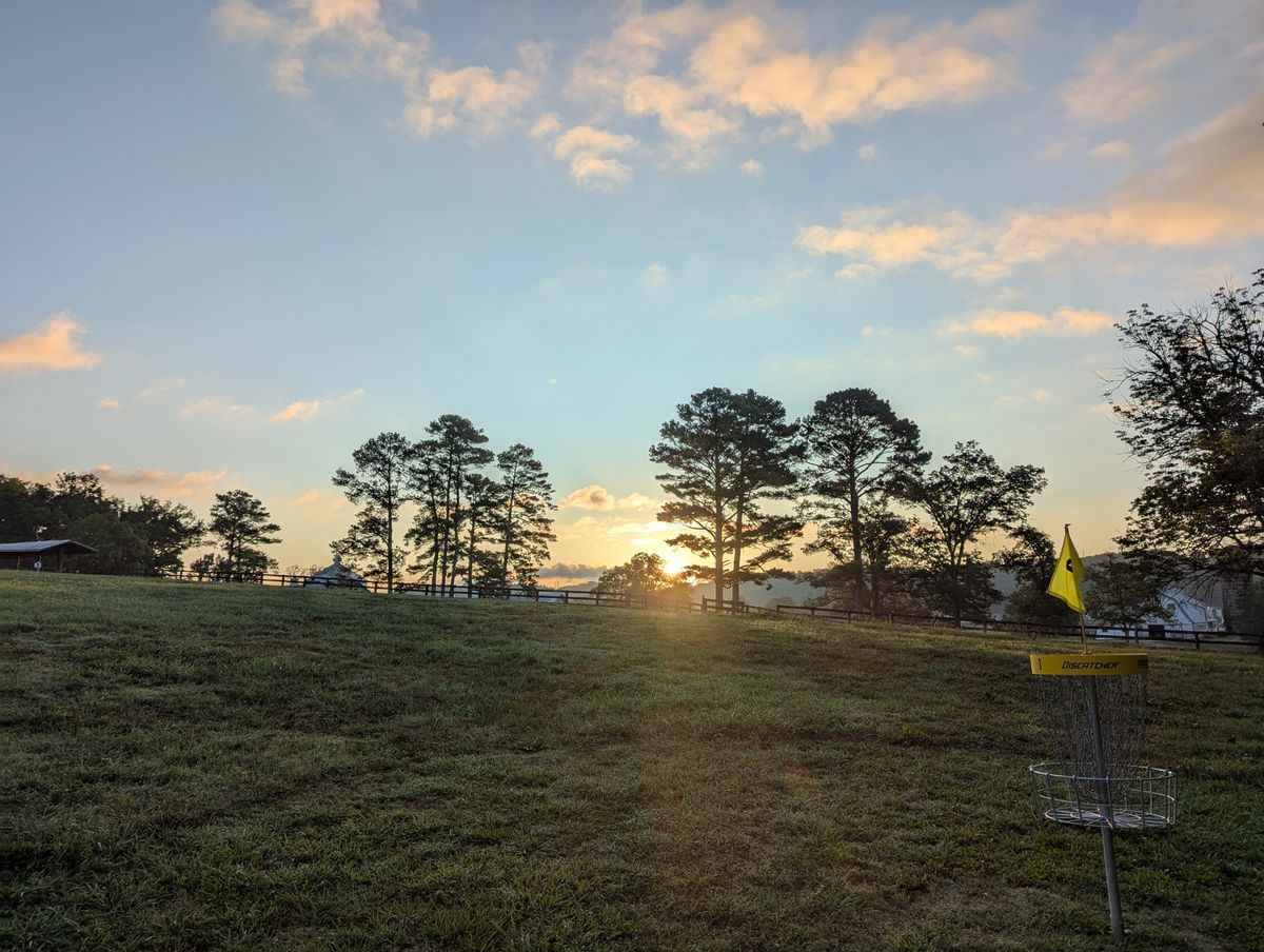 Can't beat sunrise on the farm, 7/26/25, from the long pin for hole 1