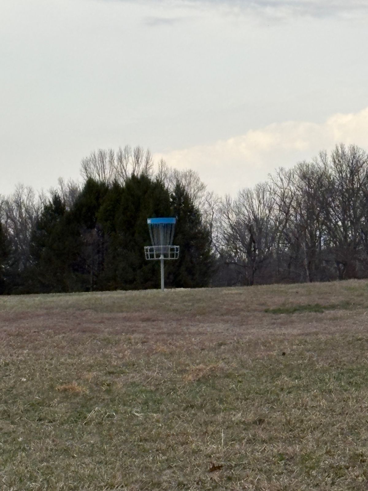 Hole one is at the top of the hill similar to the old pin position