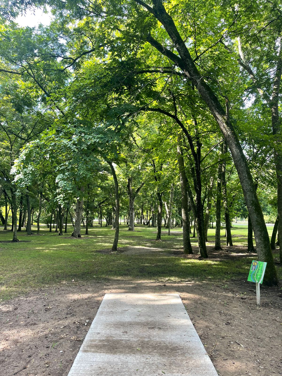 Hole 15 long tee pad