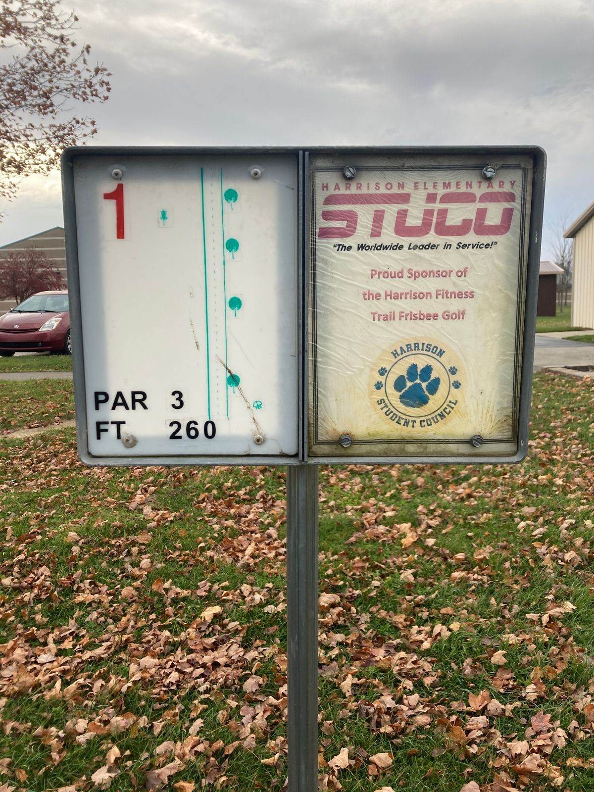 Sign at Tee Pad 01.