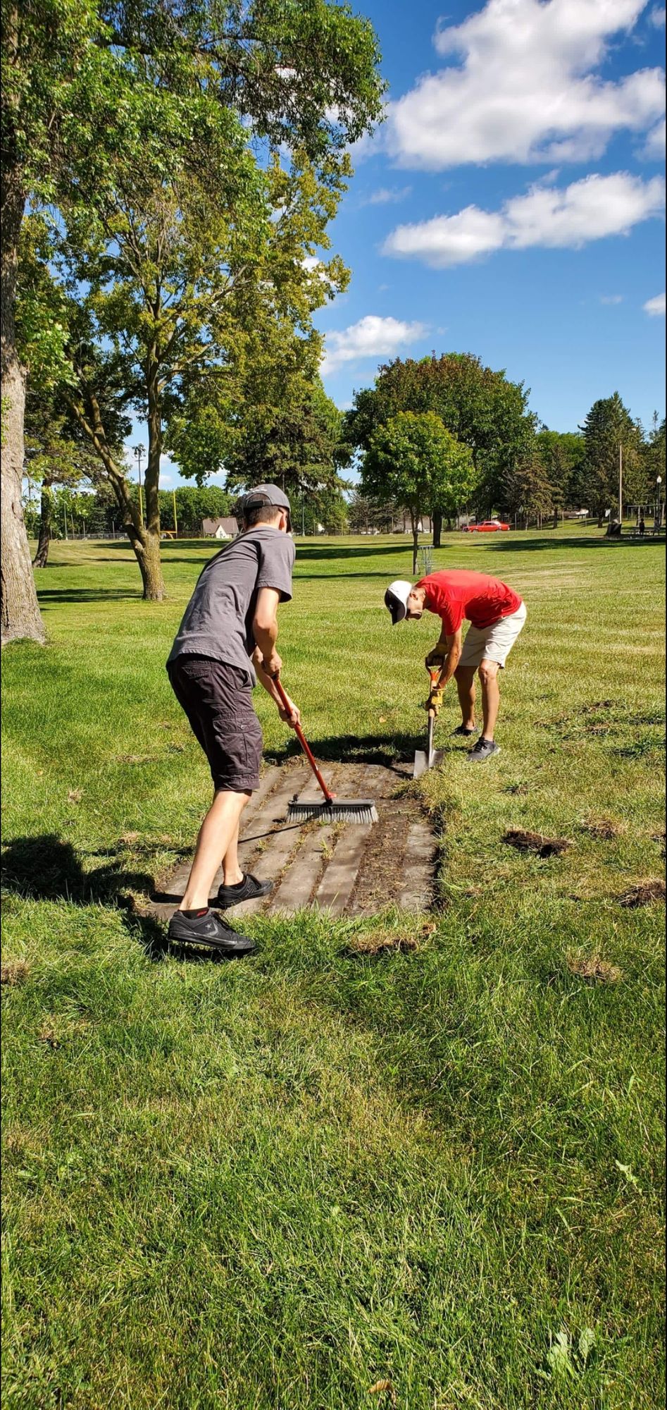 8/29/20 Shout out to Jeff and Scott for cleaning up the tee pads.