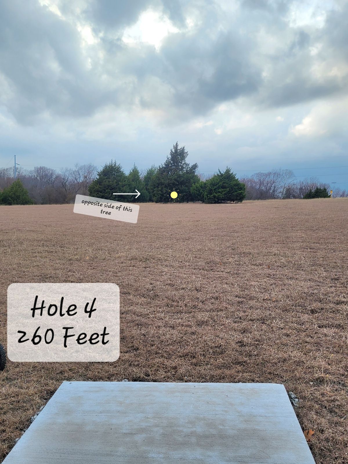 Hole 4- anhy or hyzer line available here.