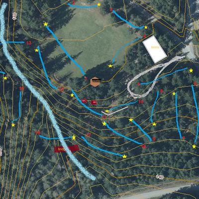 Current map for blue flagged tees